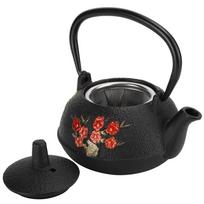 Cast Iron Tea Kettle Imitating Japanese Uncoated Plum Blossom Bamboo Gift Decoration 0.3L
