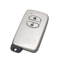 New 1x Smart Ignition Key Housing 2 Buttons Silver for Toyota RAV4 Highlander Avalon