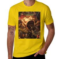 Pragaro įžvalga 3, autorius Hieronymus Bosch, marškinėliai, muitinės marškinėliai, grafiniai marškinėliai, korėjietiška mada, vienspalviai vyriški grafiniai marškinėliai S geltona