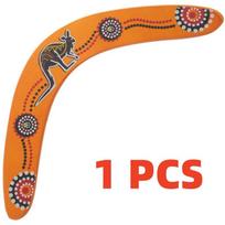 1PCS Wooden Boomerang V- Shaped Maneuver Dart Boomerang Flying Children Toys Outdoor Game Throwing Sports for Children Boys Kids