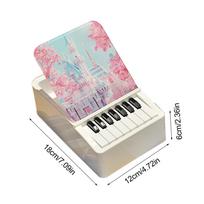 Taylors Pianino Kalendorius 2025 Mini Pianino Kalendorius Staliniams Papuošalams su 32 Muzikos Kalendoriaus Kortelėmis Dainos Dovana Gerbėjams balta