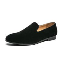 Juodi vyriški pusbačiai klumpės šlepetės odiniai batai laisvalaikio batai vyriška mada sapato social masculino mocassin homme chaussure 38