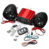Universalus motociklo audio nuotolinio valdymo pultas Stereo 2 garsiakalbių garso sistema 12V TF USB MP3 FM Vandeniui atsparus motociklo radijas kava