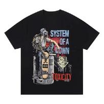2025 System of A Down Band T-shirt Cotton Soft Summer Tee Shirt Tee Women Fashion Tshirt Male Rock Music Streetwear Tees Tops S juoda