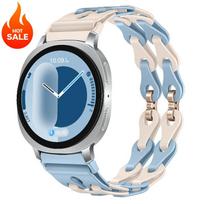 Silicone Strap for Samsung Galaxy Watch 8 40/44mm 8Classic 46mm Women Chain Bracelet for Galaxy Watch Ultra 2025 47mm Wristband Galaxy Watch 8 40mm