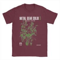 Vyriškas marškinėlis Metal Gear Solid 3 Snake Nuostabus Grynos medvilnės marškinėliai Trumpomis rankovėmis marškinėliai Apvalia apykakle Drabužiai Klasikinis S bordinė