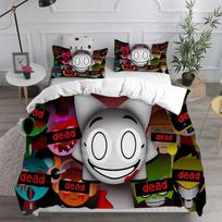 Sprunki Bedding Sets Soft Bed Cover Comforter Duvet Cover Pillow Case 2-3 Pieces Sets Teenagers Children'S Gifts Bedroom Decor EU Single(135*200cm)3pcs
