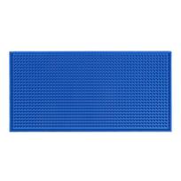 PVC Bar Mat Anti-slip Cafe Bar Mats Home Cup Mat Waterproof Heat Resistant Durable Drain Bar Service Spill Mat for Home Bar Cafe 1PC mėlyna
