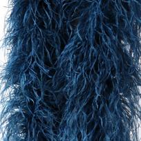 DIY 1 to 26 Ply Ostrich feather boa Natural Ostrich plume Trims Tops for Party Dress/skirt Sewing Accessory 2 Meters long Shawl 1ply 2meters tamsiai mėlyna spalva
