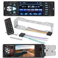 Kruger&Matz Bluetooth 4” car radio AUX reversing camera socket 1 DIN