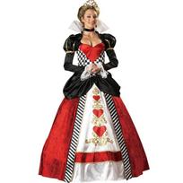8112 #Halloween Cosplay Long Queen Costume, Hearts Playing Card Queen Costume Princess Costume One size fits all raudona