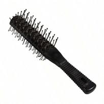 1pc Double Side Massage Comb Black Plastic Anti-tangle Brushes Wide Teeth Brush Wide Teeth Hairdressing Brush Double-sided Comb juoda