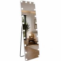 pastatomas LED veidrodis su apšvietimu HOLLYWOOD, 160×50 cm (20 LED)