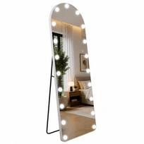 Pastatomas LED veidrodis su apšvietimu HOLLYWOOD, 160×50 cm