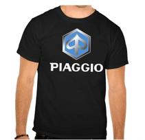 PIAGGIO motorolerio logotipas juodi marškinėliai -933- XL