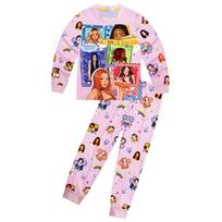 81282 Girls Korea KATSEYE Print T-Shirt Top Pants Pajamas Sleepwear 110cm rožinė
