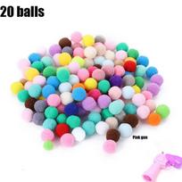 Cat toys Cat Plush Ball Shooting Gun Silent Toy Interactive Relief Self Hi Fun Micr Elastic Static Sticking Fur Balls
