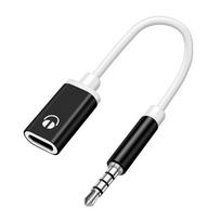 3,5 mm kištukas į Type-C lizdą Ausinių Aux Kabelio Keitiklis C tipo Ausinių Adapteris C tipo Keitiklis Ausinių Adapteris juoda