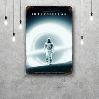 interstellar Decor Vintage Metal Signs Tin Signs Captain Poster Decor for Bar Pub Club Man Cave Wall Decoration 20x30cm（7.8x11.8inch）