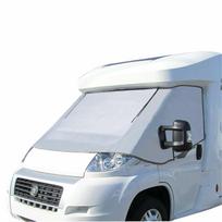 1 vnt. Kemperio priekinio stiklo uždangalas su magnetiniu saulės skydeliu, skirtas Fiat Ducato Automobilio priekinio stiklo uždangalas, Kemperio išorinis šilumos ekranas, Kabinos uždangalas