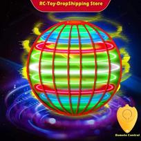 Flying Ball Spinner Toy Hand Control Drone Helicopter 360 °   Rotating Mini Ufo with Led Light Kids Gifts Game Children Sports Ball