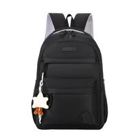 Casual Large Capacity Backpack with Multiple Compartments and Front Zipper Pockets Suitable for Daily Use School Work and Travel One Size juoda