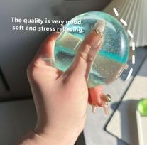 Mėlynos Maltodekstrino Squishy Žaislai Antistresiniai Sensoriniai Fidget Žaislai Minkšti Imituoti Skaidrūs Mėlyni Maltodekstrino Lėtai Atsistatantys Deimpresiniai Žaislai