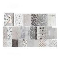 52Pcs Multi Style Flower Journaling Scrapbooking Paper Retro Decorative Sweet Supply Scrapbook Material Papers pilka
