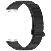 Magnetic Loop straps For Huawei Band 10/9/8 Strap Accessories Sport Silicone bracelet pulseira correa belt Huawei Bands 9 8 NFC For Huawei Band 10 juoda