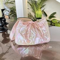Stylish Dumpling Bag, Small Letter Underarm Bag, Super Light Shoulder Bag, Colorful Upgraded Bubble Cott Crossbody Bag Purse šviesiai rausvos spalvos