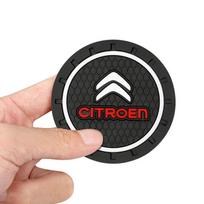 Car Cup Holder Anti Slip Coasters Pads For Citroen C3 C5 AIRCROSS C5X Cactus PICASSO e-C3 e-C4 C1 C-Crosse Water Cup Holder Mats