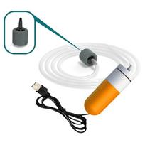 Adjustable Speed Aquarium Oxygen Air Pump USB Charging Ultra Quiet Air Compressor Aerator Portable Mute Oxygen Aerator Aquarium