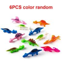 Novelty dinosaur finger slings sticky catapult toy 6/12/18PCS light rubber prank flying fun game stress relieving toy gifts