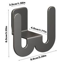 Wall Mounted Shoe Rack Slipper Storage Organizer Hanger Multifunctional Non Perforated Perforation-Free Wall Mounted Storagea pilka spalva