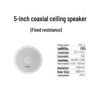 SAST S4-1 5-inch Coaxial Ceiling Speaker (CN version)