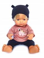 Ubranko Dla Lalek Koplet Bluzka + Getry+ Czapka Miniland 32-38 Cm Kolory