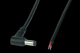 Kabel Przewód Zasilający Dc Wtyk Kątowy 2.5/5.5Mm 50Cm Do Kamer Taśm Led