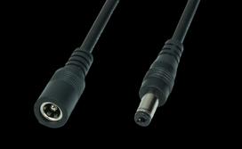 Kabel Przedłużacz Dc Wtyk Gniazdo 2.5/5.5Mm 1M Zasilający Do Kamer Led