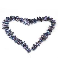 1String, 6×13-8×15mm Black Natural Freshwater Irregular Pearls 36cm Loose Beads for Handmade Jewelry Craft Supplies, DIY Holiday Gifts 1String/6×13-8×15mm-36cm juoda