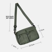Versatile Mini Crossbody Shoulder Bag for Men And Women Commuting Traveling Street Sle Soft Nylon Leisure Single Strap Bag