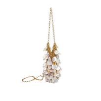 Trendy Design Metal Sequins Chain Woven Bag Hollow Out Metallic Iron Women's Braided Bag Casual Crossbody Bag Handbag sidabras