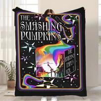 Band The Smashing Pumpkins Throw Kid-Friendly Flannel Throw Blanket Soft Warm Anti-Static Washable All Season 75x90cm