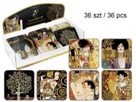 Podkładki Korkowe Pod Kubek Gustav Klimt Zestaw 36 Sztuk Display