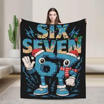 Steal a Brainrot 67 Italian Brainrot Blankets  Warm Soft Aesthetic Plush Throw Blanket For Students Bedroom Bedspread Bed Cover 80x120cm