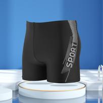 Men's High Waist Swimming Trunks Sport Style Mid-Thigh Length Swimwear Lightweight Quick Dry Fabric Comfortable Fit XXXXL