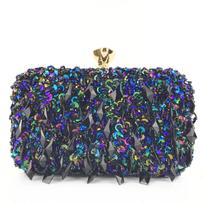 Crossbody Bags for Women 2023 Luxury Designer Fashion Party Handbags Trend Chain cluth sac de Luxe Femme Wedding Bags mėlyna