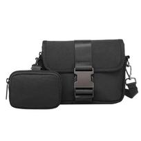 Oxford Cloth Men's Messenger Bag Black Japanese Style Male Crossbody Bag Large Capacity Multi Functional Outdoor Travel Pouch juoda