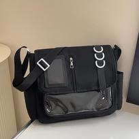 Y2K Transparent Crossbody Bag Waterproof Japanese JK Ita Bag Lightweight DIY Display Plate Harajuku School Bags