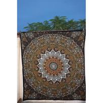 Indian Gypsy Mandala Tapestry 75x100 juoda