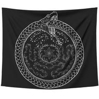Tapestry Wheel of Hecate Witchcraft Hecate Ouroboros 75x100 juoda